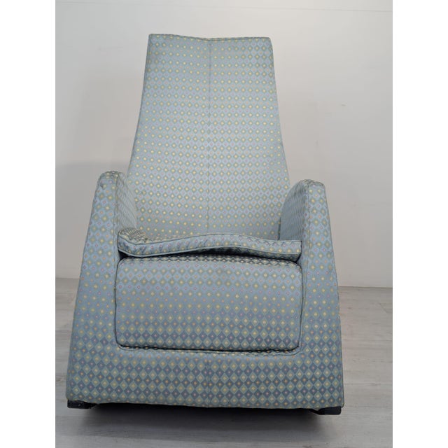 Textile Mid-Century Upholstered High-Back Lounge Chair, 1959 For Sale - Image 7 of 13