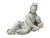 This ceramic figure depicts Guanyin, the Bodhisattva of Compassion, in a serene reclining posture (Water-Moon or Royal...