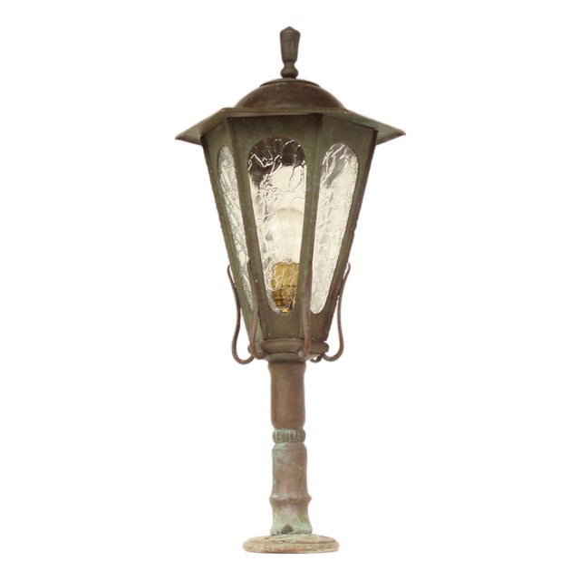 Vintage Copper Lantern from Deutscher Werkbund, 1930s For Sale