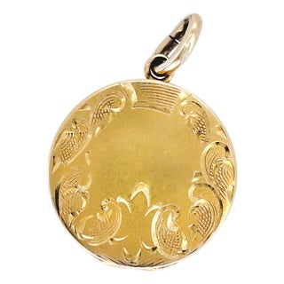 Vintage 10k Mini Locket For Sale