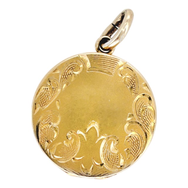 Vintage 10k Mini Locket For Sale