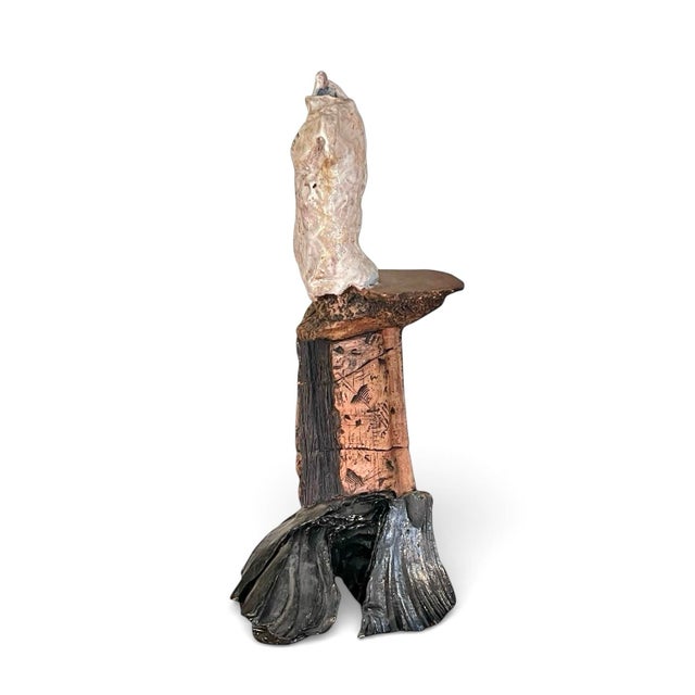 Figurative Late 20th Century Large Figural Studio Pottery Stoneware Sculpture For Sale - Image 3 of 8