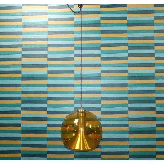 Wow! beautiful mid-century design! super stylish, round ceiling lamp space age / panton era beautifully shaped 3/4 round...