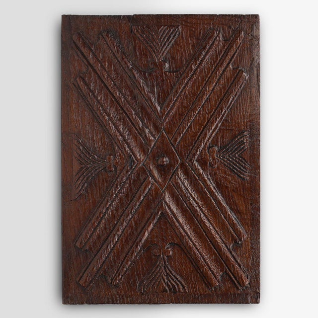 Gothic Sculpted Oak Panel, Belgium, 16th Century For Sale - Image 12 of 12