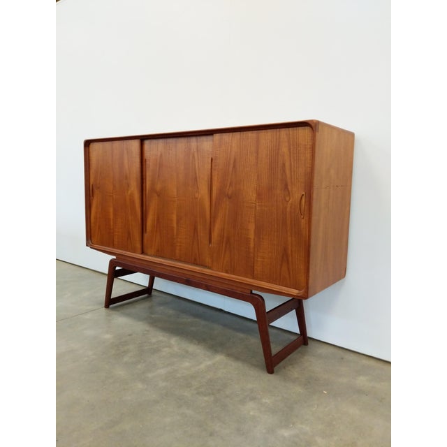 Mid-Century Modern Vintage Danish Modern Teak Sideboard by Clausen & Søn For Sale - Image 3 of 12