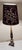 1960s Mid-Century German Table Lamp with Patinated Brass Base and Handmade Fabric Shade, 1960s For Sale - Image 5 of 9