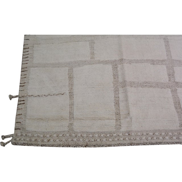 2010s Moroccan Hand Knotted Wool Rug, 12'1''x15'8'' For Sale - Image 5 of 6