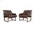 Vintage Armchairs by Torbjorn Afdal for Bruksbo, 1970, Set of 2 For Sale - Image 11 of 11