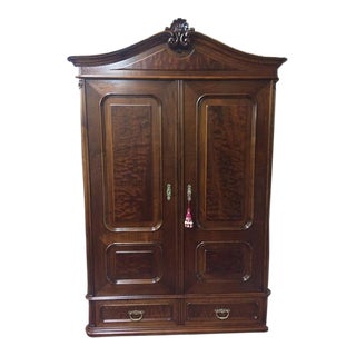 Antique Wardrobe, French Style Armoire For Sale