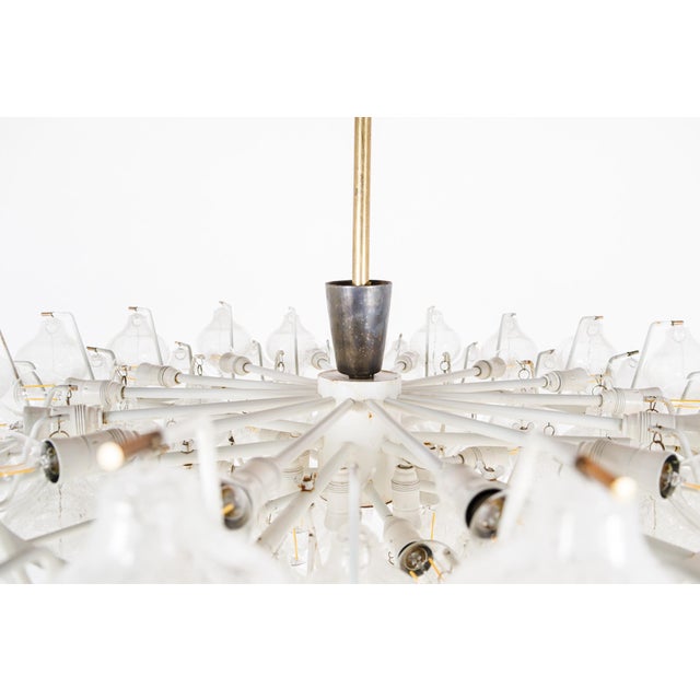 Glass Tulipan Waterfall Glass Chandelier from Kalmar, Austria, 1960s For Sale - Image 7 of 18
