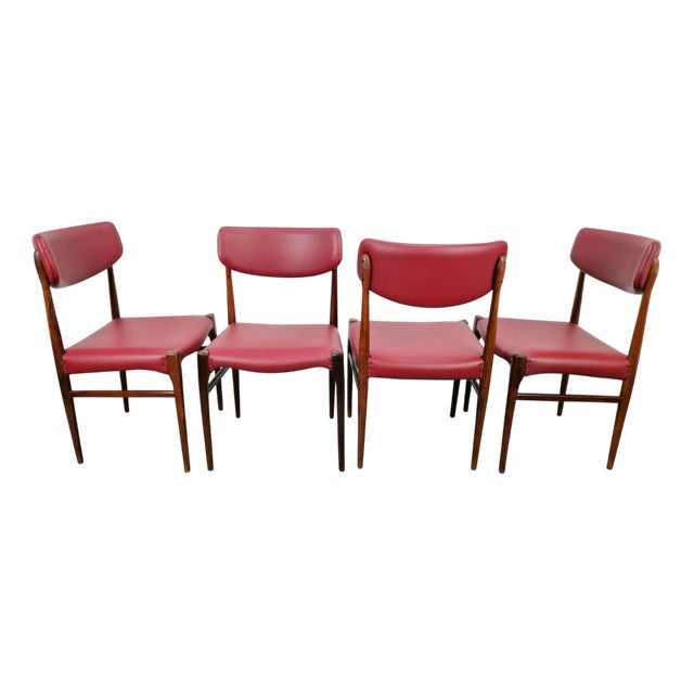 Vintage Dining Chairs from Topform, 1960s, Set of 4 For Sale