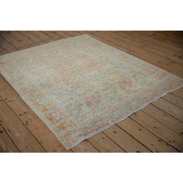 Vintage Distressed Afshar Rug - 4'8" x 5'9" For Sale - Image 12 of 12