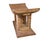 African Vintage /Rare /Old Royalty Ashanti Carved Wood Stool 18" W by 11" H For Sale - Image 3 of 9