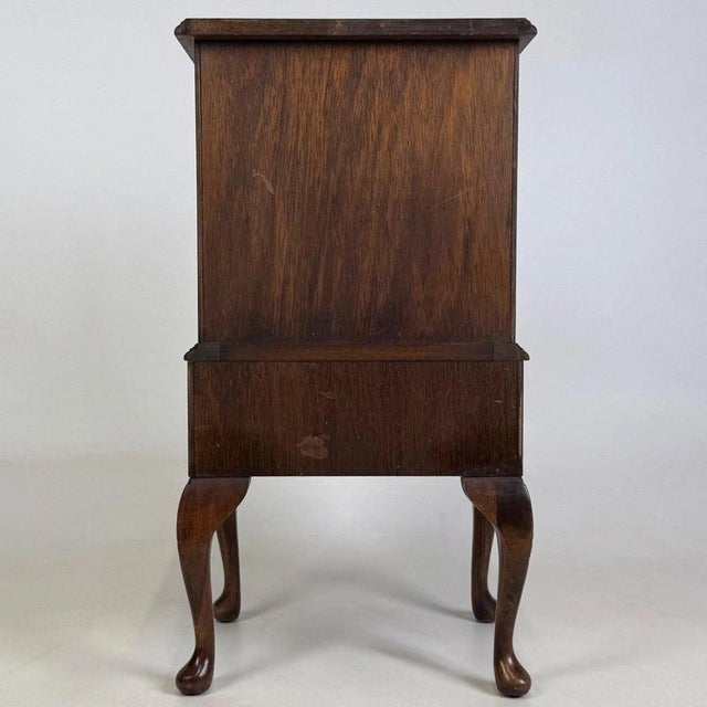 2000 - 2009 Small Antique Early 20th Century Mahogany Chest of Drawers For Sale - Image 5 of 12