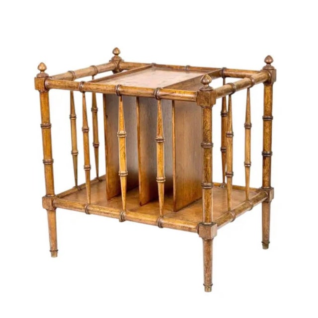 Vintage Faux Bamboo Magazine Rack For Sale In Tampa - Image 6 of 6
