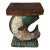 Vintage Hand Carved Painted Wooden Koi Fish Side Table/Pedestal. For Sale