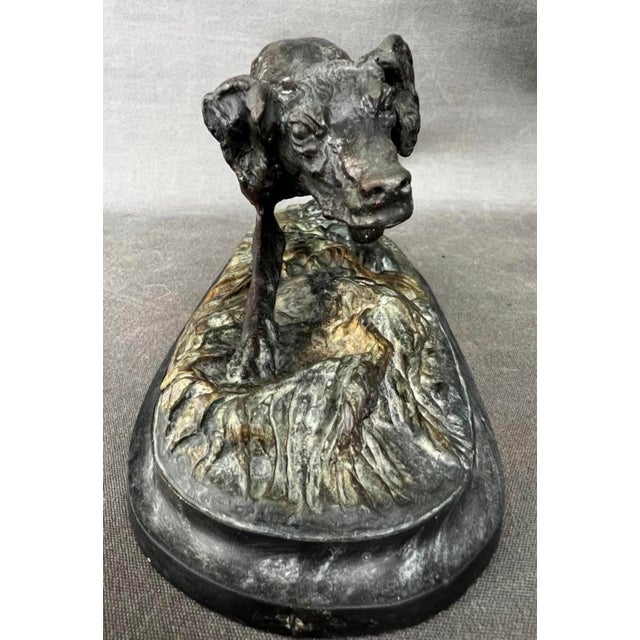 1920s After Pierre Jules Mene, Setter Dog, Bronze Sculpture For Sale - Image 5 of 11