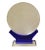 Round Shape White Crystal Glass Heart Sutra Engraved Display Figure For Sale - Image 4 of 8