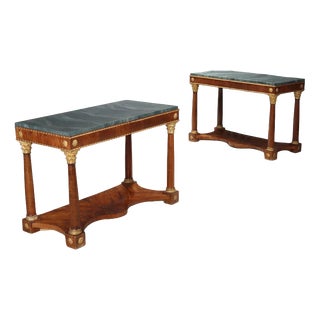 Empire Console Table in Cherry For Sale