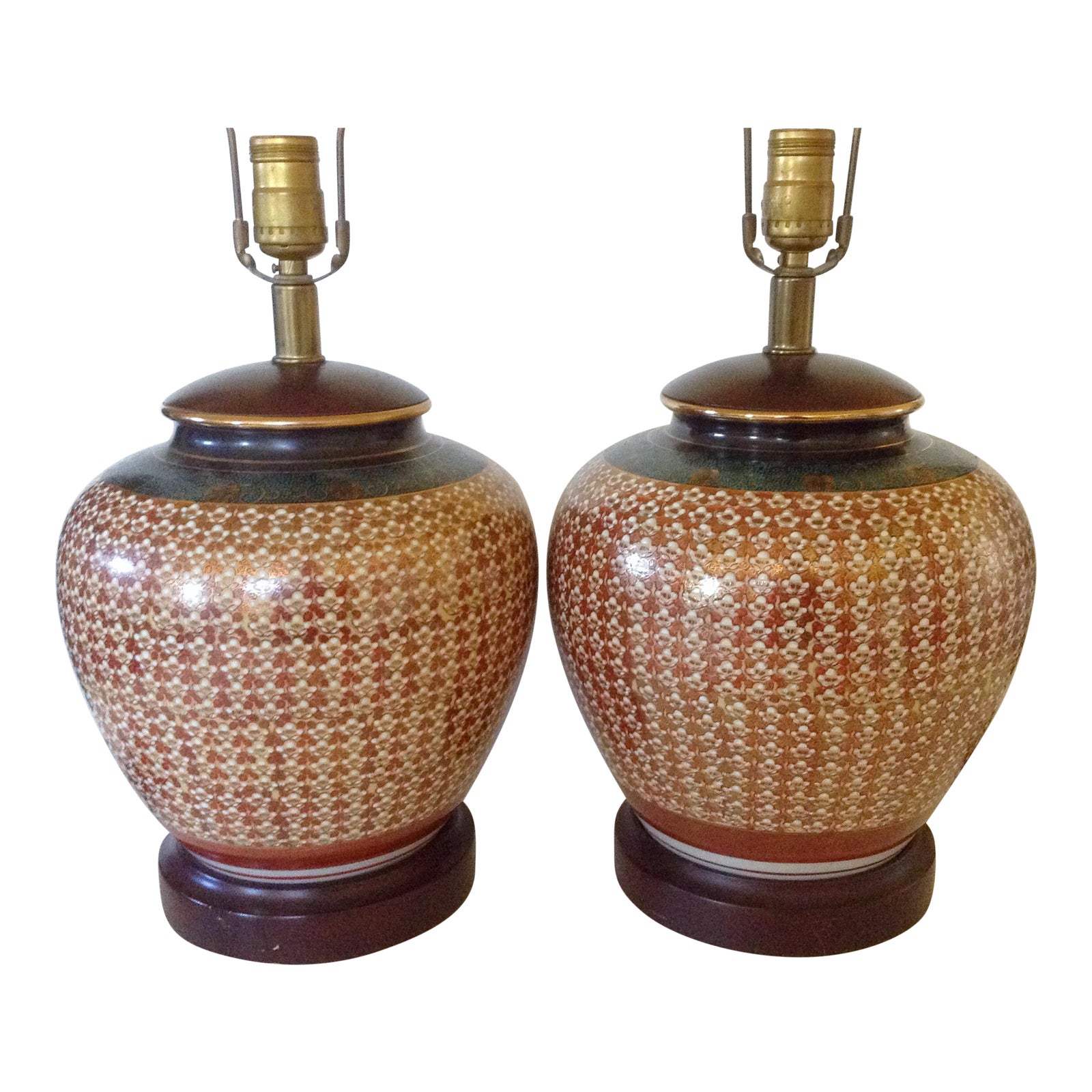 Japanese Kutani Lamps A Pair Chairish