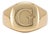 Men’s David Yurman Streamline G Initial 18k Yellow Gold Pinky Statement Ring For Sale