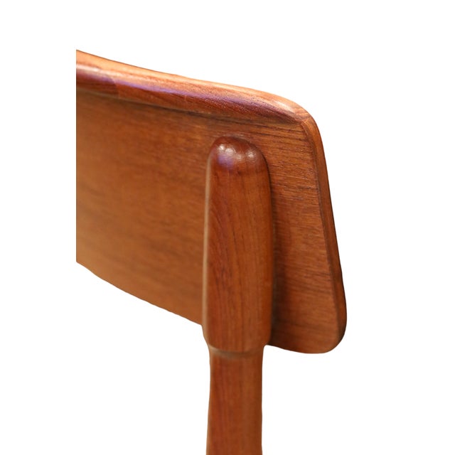 Danish Chairs in Teak with Wicker Seat, 1960s, Set of 4 For Sale - Image 13 of 18