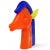 Figurative Gambaro Poggi Murano Vintage Bright Orange Blue Yellow Italian Art Glass Horse Head Figurine Sculpture For Sale - Image 3 of 6
