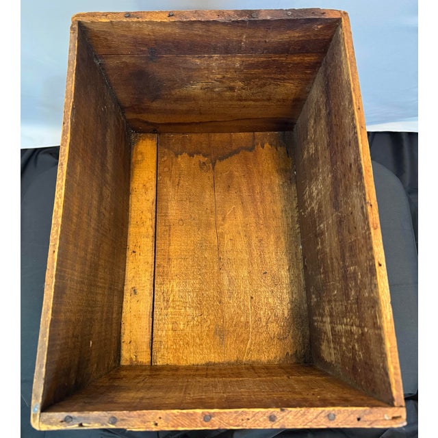 Antique 1916 Golden Wedding Whiskey Crate Jos S Finch Pittsburgh Bottled in Bond Pre-Prohibition For Sale - Image 9 of 12