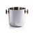 Spiga Stainless Steel Ice Bucket, Nickel with Amber Accent For Sale - Image 4 of 4