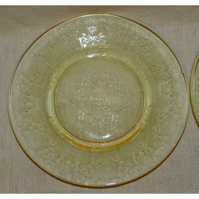 Yellow Depression Glass Plates - Set of 8 | Chairish