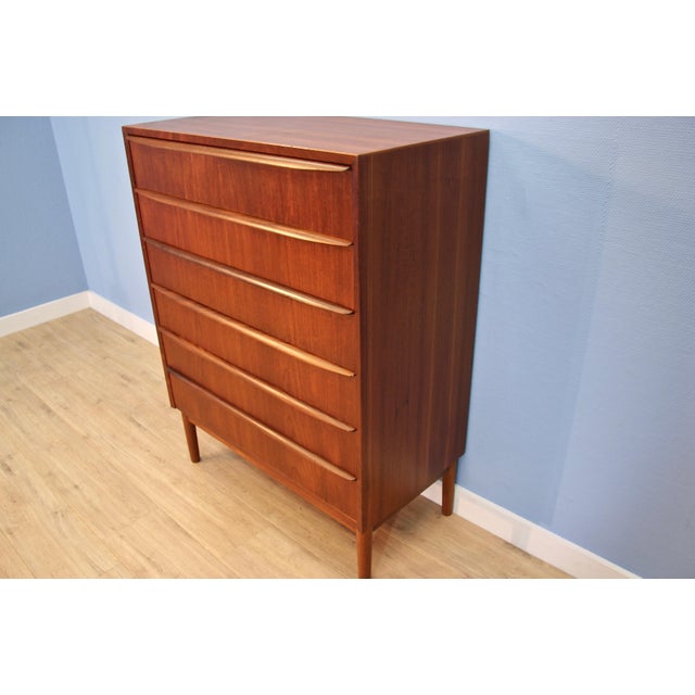 Danish Chest of Drawers in Teak, 1960s For Sale - Image 4 of 11