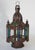 Handcrafted Moroccan Tole and Glass Lantern, Moorish Style, 1960 For Sale - Image 4 of 17