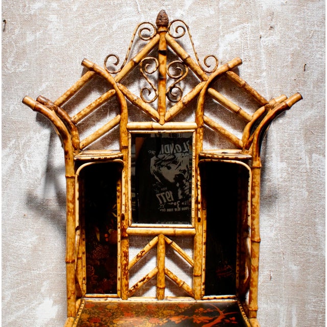Victorian Glazed Bamboo Cabinet, 1880s For Sale - Image 16 of 18