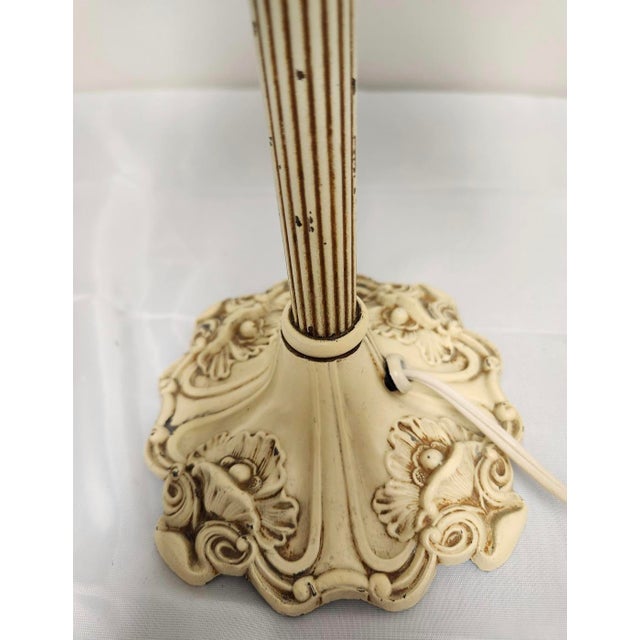 1920s 1920s Attributed to Miller Polychrome Slag Glass Boudoir Lamp For Sale - Image 5 of 10