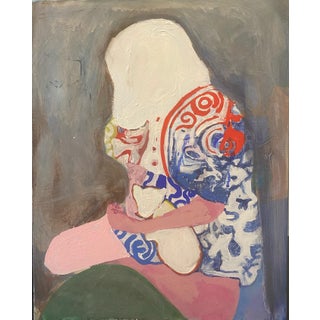 “Unfinished” Contemporary Abstract Portrait Acrylic Painting by Brant Kelly For Sale