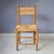 Brown Wooden Chair with Rush Seat and Backrest, 1960s For Sale - Image 8 of 8