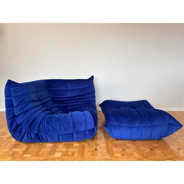 Togo Corner Sofa and Ottoman by Michel Ducaroy for Ligne Roset, Set of 2 For Sale - Image 13 of 13