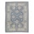 Early 21st Century Gray Floral Design Handwoven Wool Turkish Oushak Rug 9'1" X 11'9" For Sale
