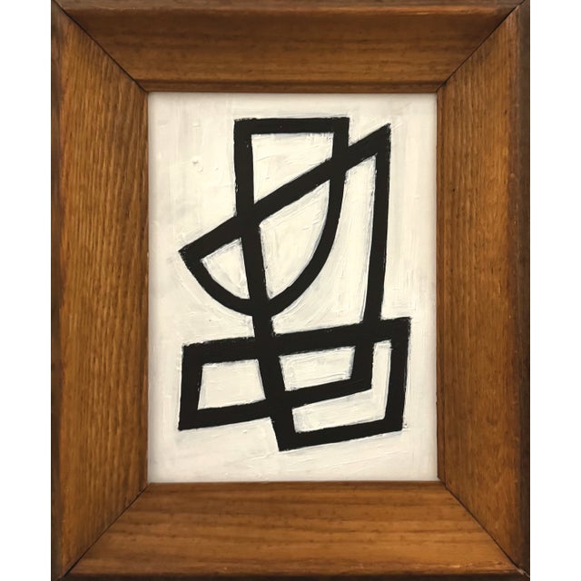 Original Contemporary Black and White Framed Painting Chairish