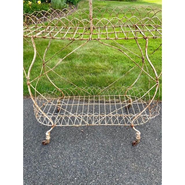 Antique French Victorian Wire Three- Tier Planter For Sale - Image 13 of 13