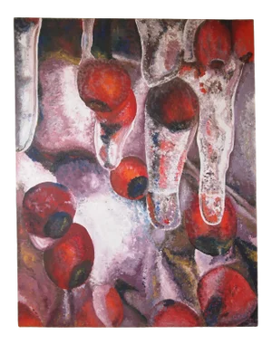 1975 Abstract Expressionist Acrylic Painting by Beth Shaw