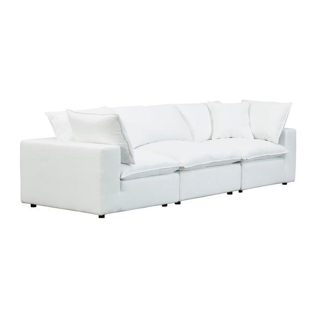 Cali Pearl Performance Fabric Modular Sofa For Sale - Image 4 of 7
