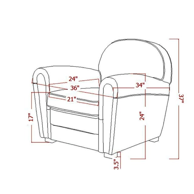 Textile Pasargad French Club Chair For Sale - Image 7 of 12