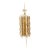 Vintage Hollywood Regency Amber Glass Plug-in Swag Lantern For Sale