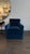 Contemporary Lancaster Remi Floating Swivel Chairs in Sapphire Mohair For Sale - Image 3 of 6