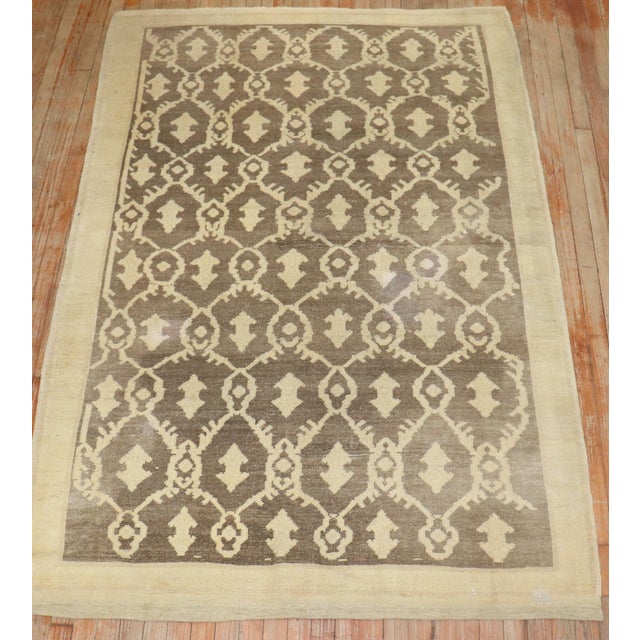 Zabihi Collection Vintage Turkish Decorative Rug - 4'11" x 7'2" For Sale - Image 9 of 10