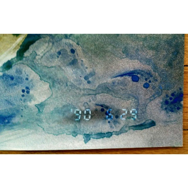 Acrylic paint embellished silver gelatin print, signed on back and dedicated by the artist, "FOR JOHN". Photograph...