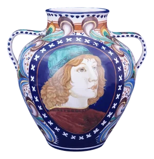 Neo-Renaissance Ceramic Vase by Riccardo Gatti for CCM Faventia Ars Faenza, Italy, 1920s