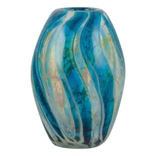 Modernist Italian Art Glass Vase, 1980s For Sale