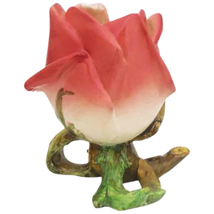 19th Century Antique Majolica Rose Vase Delphin Massier